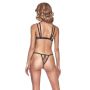 Bielizna-Cavanne black S/M (biustonosz&stringi/bra&string) - 4