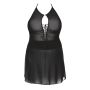 Stefi black chemise L+ ( czarna halka ) - 4