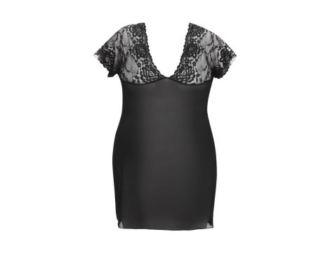 Marina black chemise L+ ( czarna halka ) - 3