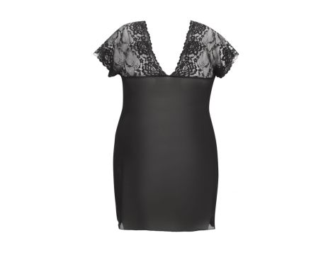 Marina black chemise L+ ( czarna halka ) - 4