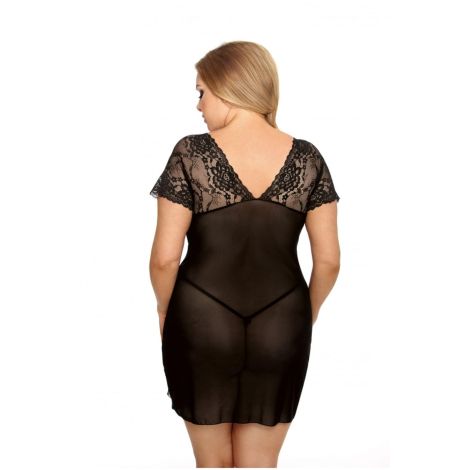 Marina black chemise XL+ ( czarna halka ) - 2