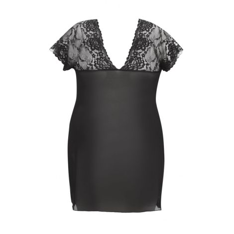 Marina black chemise XL+ ( czarna halka ) - 4