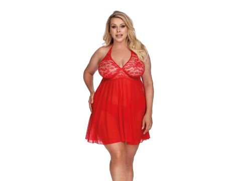 PANDORA RED ( CHEMISE/HALKA ) XXL+