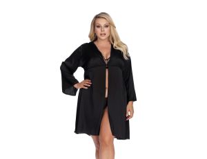 LAURA black robe XXL+ (czarny szlafrok) - image 2