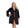 LAURA black robe XXL+ (czarny szlafrok) - 2