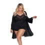 LAURA black robe XXL+ (czarny szlafrok) - 4