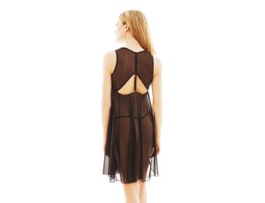 SAFFRON BLACK CHEMISE S/M - image 2