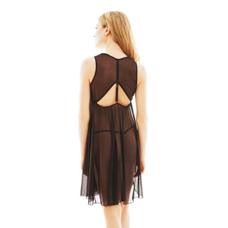 SAFFRON BLACK CHEMISE S/M - 2