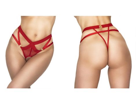 MEREDITH THONG RED L/XL - 3