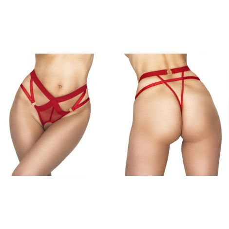 MEREDITH THONG RED L/XL - 3