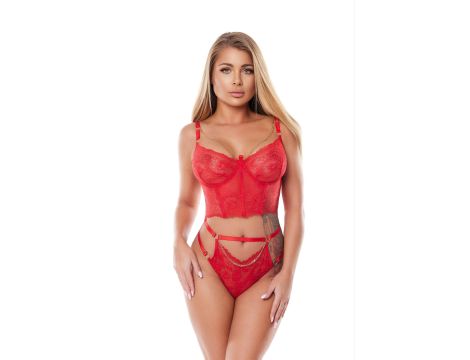 KAIA RED CORSET (corset/gorset) L/XL