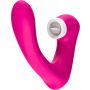 Stymulator silicone 2*9 vibration function Rose Red - 7