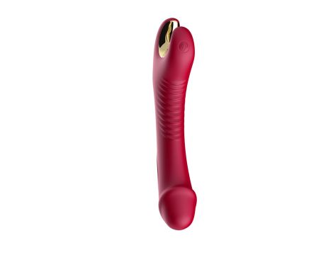 Stymulator silicone 9 vibration function Red - 2