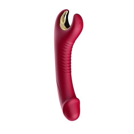 Stymulator silicone 9 vibration function Red - 3