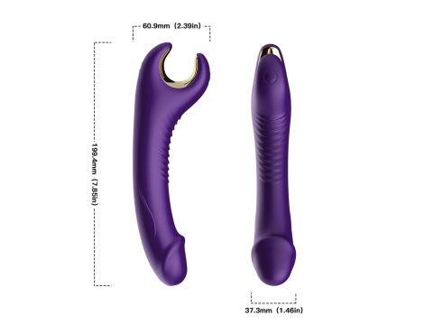 Stymulator  silicone 9 vibration function Purple - 7