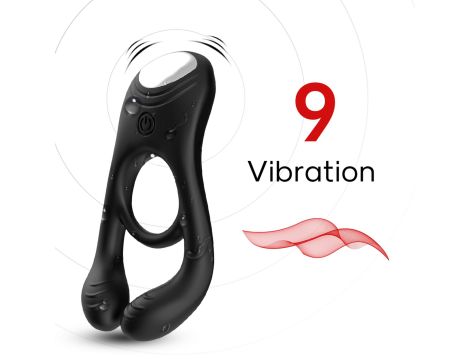 Veyron with remote Black, 9 vibration functions - 9