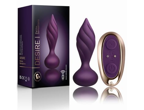 Rocks-Off - Petite Sensations Desire Vibrating Anal Plug - Purple - 4