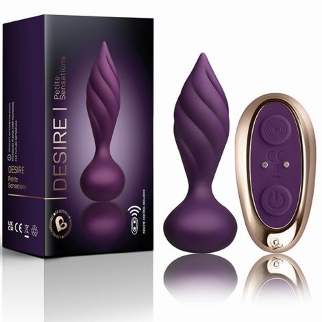 Rocks-Off - Petite Sensations Desire Vibrating Anal Plug - Purple - 4