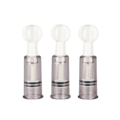 Pompka-Nipple & Clit Suckers 3pcs - 3