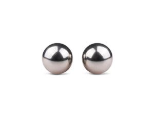 Kulki-Silver ben wa balls - 19mm - image 2