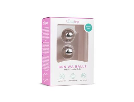 Kulki-Silver ben wa balls - 19mm