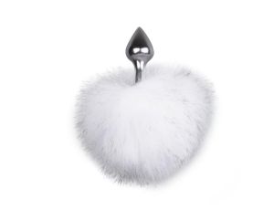 Bunny Tail Plug No. 1 - Silver/WhiteKorek analny