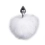 Bunny Tail Plug No. 1 - Silver/WhiteKorek analny - 2