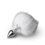 Bunny Tail Plug No. 1 - Silver/WhiteKorek analny - 4