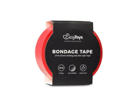 Wiązania-Red Bondage Tape 20 m