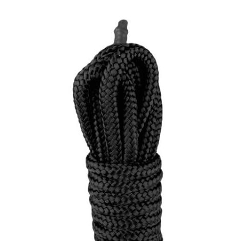 Wiązania-Black Bondage Rope - 5m - 3