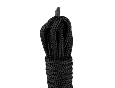 Wiązania-Black Bondage Rope - 10m - 3