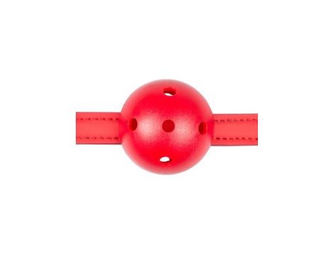 Knebel-Ball Gag With PVC Ball - Red - 3