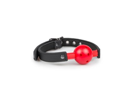 Knebel-Ball Gag With PVC Ball - Red - 4