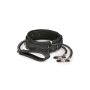 Wiązania-Leather Collar With Nipple Chains - 3