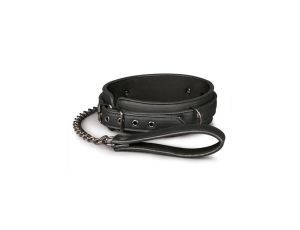 Wiązania-Fetish collar with leash - image 2