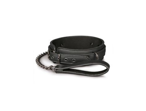 Wiązania-Fetish collar with leash - 2