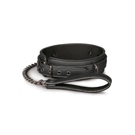 Wiązania-Fetish collar with leash - 2