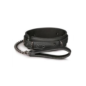 Wiązania-Fetish collar with leash - image 2