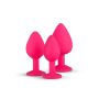 Plug-Diamond Plug Set-Pink - 5