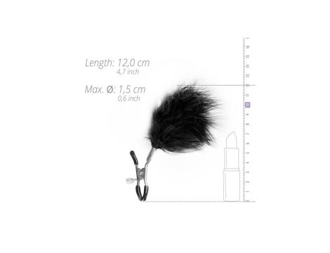 Stymulator-Adjustable Nipple Clamps With Feathers - 4