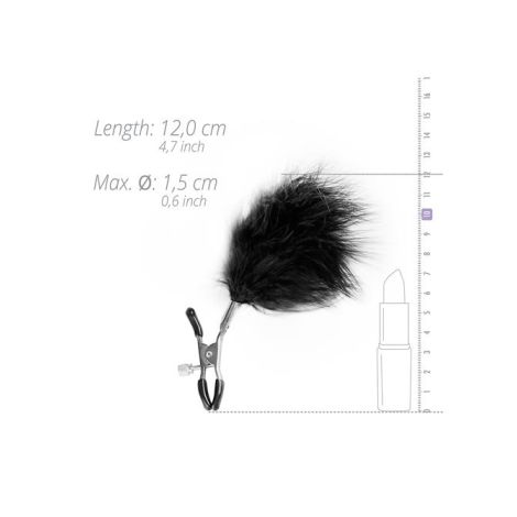 Stymulator-Adjustable Nipple Clamps With Feathers - 4