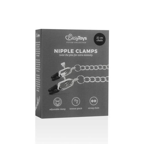 Stymulator-Big Nipple Clamps With Chain