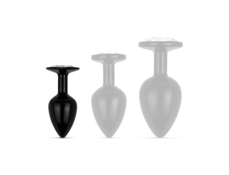 Anal Collection - Butt Plug S - Black/Silver - 5