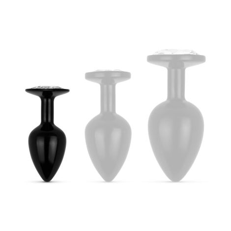 Anal Collection - Butt Plug S - Black/Silver - 5