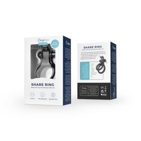 Share Ring - Double Vibrating Cock Ring with Rabbit Ears - 2