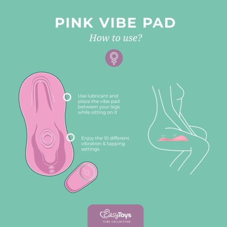 Vibe Pad Tapping + Vibrating - Pink - 6