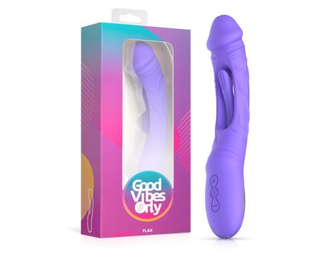 Good Vibes Only - Flax Vibrating Dildo with G-Spot Stimulator