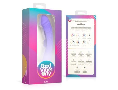 Good Vibes Only - Flax Vibrating Dildo with G-Spot Stimulator - 9