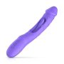 Good Vibes Only - Flax Vibrating Dildo with G-Spot Stimulator - 8