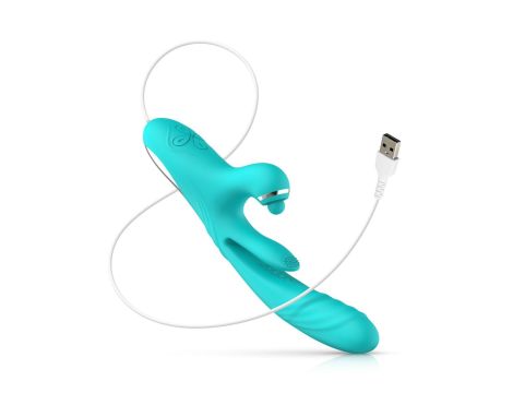 Good Vibes Only - Lisa Thrusting Rabbit Vibrator with G-Spot Stimulator - 8